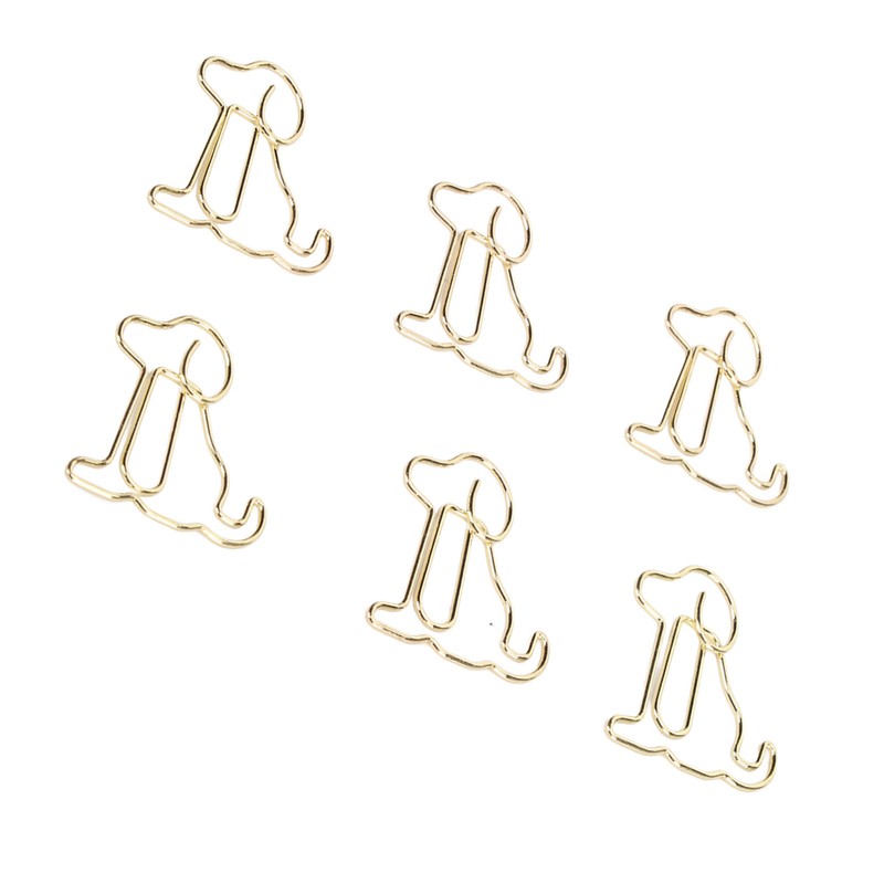 100pcs Dog Shape Paper Clips Improved Slip Resistance Rust Proof