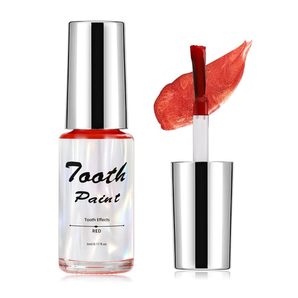 Red Tooth Paint, Temporary Red Out Tooth Makeup, Quick Dry