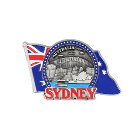 Sydney (Australia) - 3D Metal Fridge Magnet for Kitchen Refrigerator - Unique Stylish Design Holiday Souvenir Gift