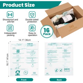 WOWOSS 16 Pack 16"x14" Expanding Packing Foam, Expanding Foam for PC/Electronic Components/Equipment/Fragile Items, Rapid Expansion, Stable & Secure, Easy to Use - Essential for Moving