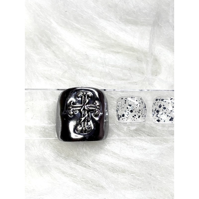 Chrome Silver Paddy Tip - 2 Mini Files / 크롬