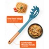 Silicone Pasta Fork, Kitchen Heat Resistant Noodle Spoon Server, BPA