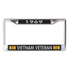1969 Vietnam Veteran Chrome License Plate Frame