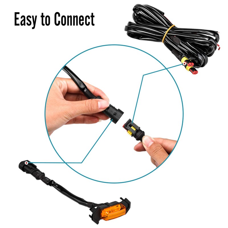 Seven Sparta 4 PCS Grill Led Lights with Fuse Adaptor
