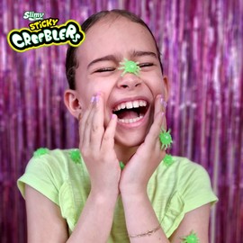 Slimy Sticky Creebler - Creeblers - Original Wall Crawler, Sticky Window Runners, Creeblers, Heros and Glow in The Dark Glibber Spiders, Sensory Anti-Stress Fidget for Children (from 3 Years)