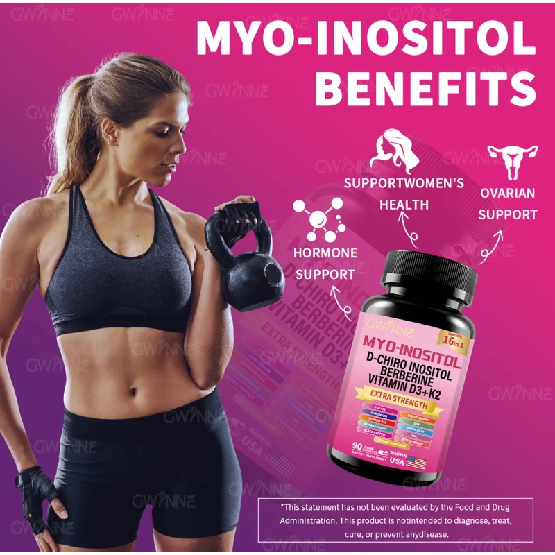 Gwynne Suplemento De Cortisol 90 Cápsulas + Suplemento De Inositol