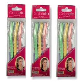 3 paquetes perfilador depilador facial ceja 3pz gabriella CAL-3PET