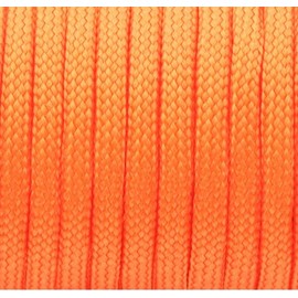 EXFOIL 550lb Paracord - 101ft(31 Meters) Spools of Paracord Rope/Parachute Cord - Paracord 550lbs 7 Inner Cords 4mm Diameter (Orange, 100ft)