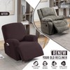 TAOCOCO Stretch Recliner Chair Covers 4 Piece, Chocolate