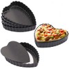 Gutsdoor 6 Pack Tart Pans with Removable Bottom 4 Inch