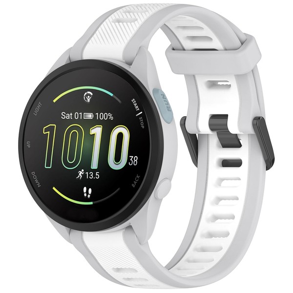 Compatible with Garmin Forerunner 165 Watch Band, 20mm Width Silicone