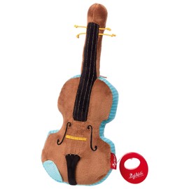 sigikid, Girls and Boys Music Box Violin with Interchangeable Musical Mechanism, Baby Toy, Recommended from 0 Months, Brown, 42285