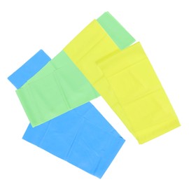 OATIPHO 3Pcs Yoga Resistance Band Stretching Workout Bands for Fitness Enhanced Elasticity for All Levels for Home and Gym Training Green Blue Yellow