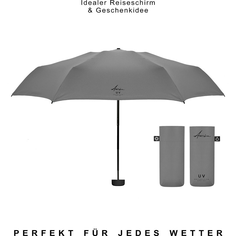 AMBRA UV: UV Protection Umbrella Windproof Mini Pocket Umbrella for