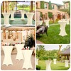 4 Pack Spandex Cocktail Table Covers 32"x43" Stretch Square Corners
