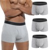 IRISMORII Mens Absorbent Incontinence Underwear Washable Open Fly Leakage Protective