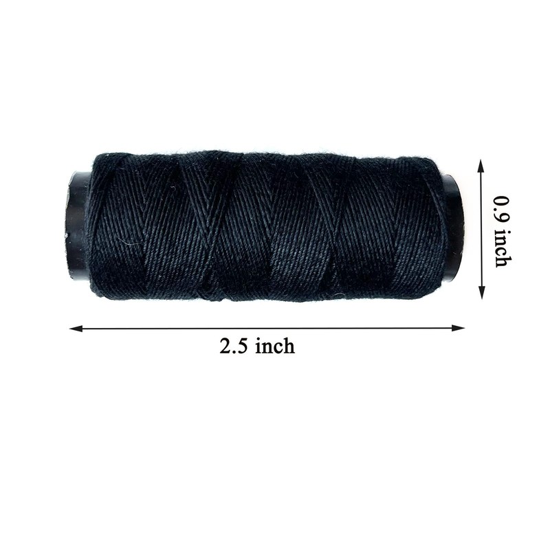 Jozlynn Weaving Thread,3 Rolls Polyester Sewing Threads for Hair Weft
