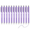Writon Retractable Gel Pens, Comfort Barrel, 0.7mm Fine Point, Purple
