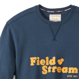 Field & Stream Men's French Terry Applique Crewneck, Navy Blue, 3X-Large
