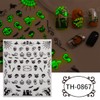 Unikato Halloween Nail Stickers, Nail Parts, 6 Sheets, Fluorescent Stickers,