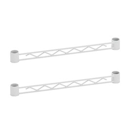 BA112W Basic Series Hanger Rail for 11.8 inches (300 mm), White (Pack of 2)