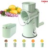 TOPAA 5 in 1 Manual Vegetable Chopper with Replaceable Blades,