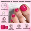 240pc Press on Toenails Women Fake Toe Nails with Glue