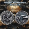 RYUKENLM 5 Pack of Memento Mori Coin 3D Skull Challenge