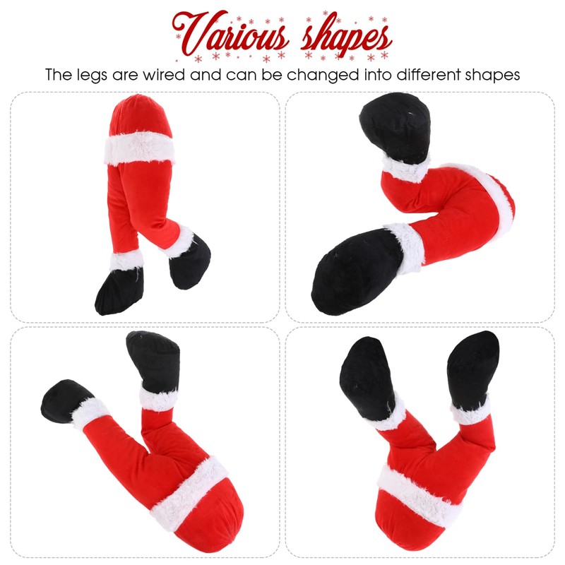 TOPBATHY Christmas Santa Legs Decor Small Christmas Tree Hanging Ornament