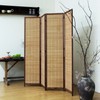 Loomveil 4 Panel Bamboo Room Divider - 5.6 ft Tall