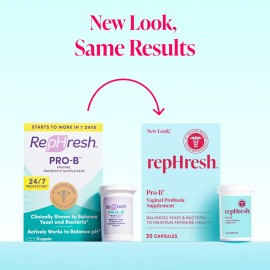 Exp 10/26 RepHresh Pro-B Probiotic Supplement for Women 30 Oral Caps Exp 10/26