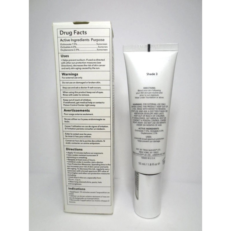 TRISH MCEVOY INSTANT SOLUTIONS BEAUTY BALM SPF 35 SHADE #3