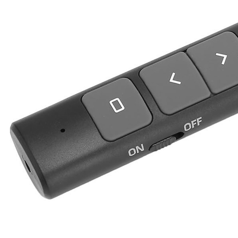 Presentation Clicker 2.4G RF Chip ABS Silicone Buttons Portable Plug