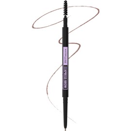 Maybelline Express Brow Ultra Slim Eyebrow Makeup, Brow Pencil with Precision Tip and Spoolie for Defined Eyebrows, Soft Brown, 1 Count