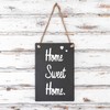 1x Slate 30 x 20cm Wall Hanging Chalk Message Black