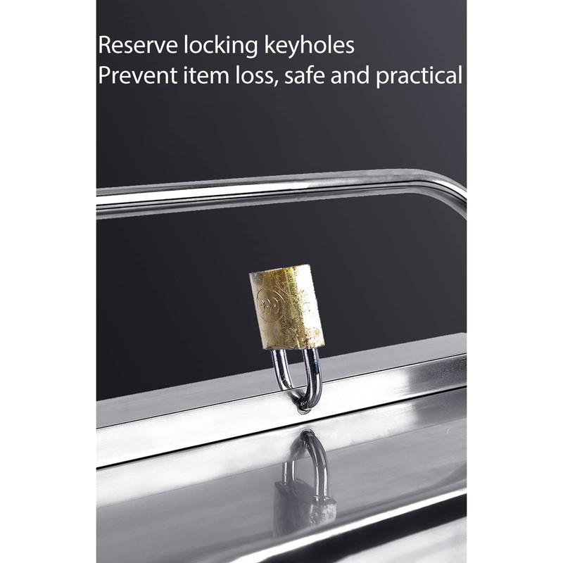 Metal Tool Box, Portable Folding Stainless Steel Storage Box 3