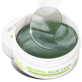 VELAMO ADVANCED Under Eye Patches 60pcs Collagen Retinol Eye Mask for Wrinkles and Dark Circles Puffiness - Skin Care - Color: Aloe Vera