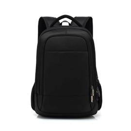 FANDARE Unisex Laptop Backpack Business Travel Daypack with USB Earphone Port College Computer School Bag Knapsack for Women Men Outdoor Campus Pack Waterproof Polyester Black