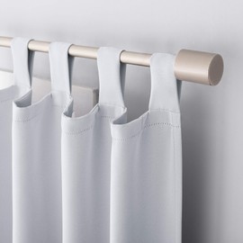 Sun Zero Easton Energy Saving Blackout Tab Top Curtain Panel, 40" x 84", Dove White