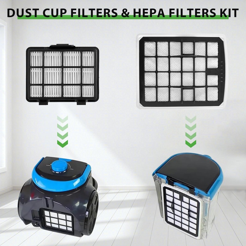 2 Pcs Replacement Filter Compatible with Eureka NEN180 NEN186BL Bagless