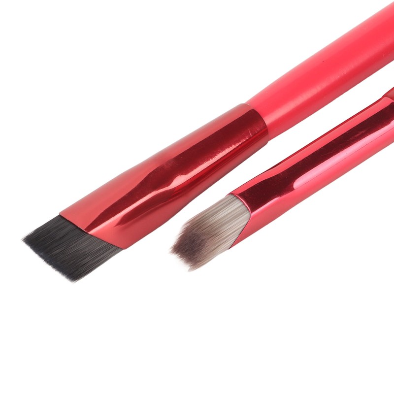 2 Pcs Eyebrow Brush Set Ultra Thin Bevel Multifunctional Makeup