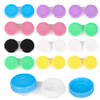 12 Stück Kontaklinsenbehälter, Farbiger Kontaktlinsenbehälter, Bunt Kontaktlinsendose Linsenbehälter Kontaktlinsen Behälter,