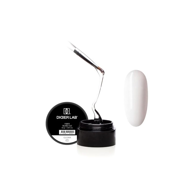 Didier Lab Premium Fiber Builder Gel Clear - Self-Leveling HEMA-Free