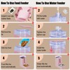 Meowyoyo Automatic Cat Feeder and Cat Water Dispenser Set with
