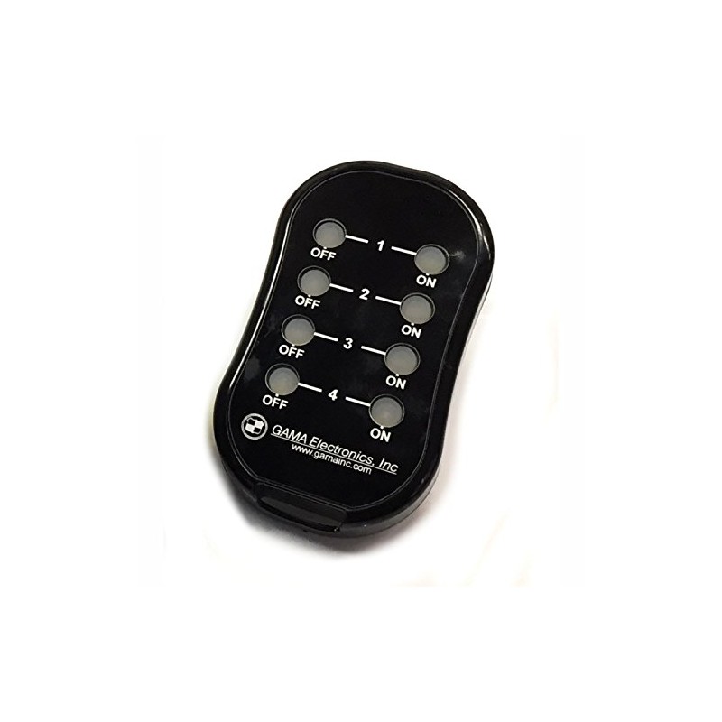 GAMA Electronics RF Remote Control System, (4) 120VAC outputs with