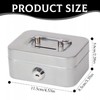 Elegant Steel Cash Box, Lockable, Small Cash Box, Lockable with