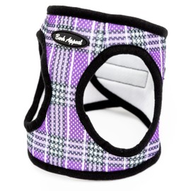 Plaid Mesh EZ Wrap Harness (Purple, Large) by Bark Appeal