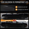 POPMOTORZ 2PCS Front Fender White LED Side Marker Lights Assembly