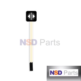 GE WB24X10115 GE Range Hood Switch Membrane Blk PS953533 WB25X10115