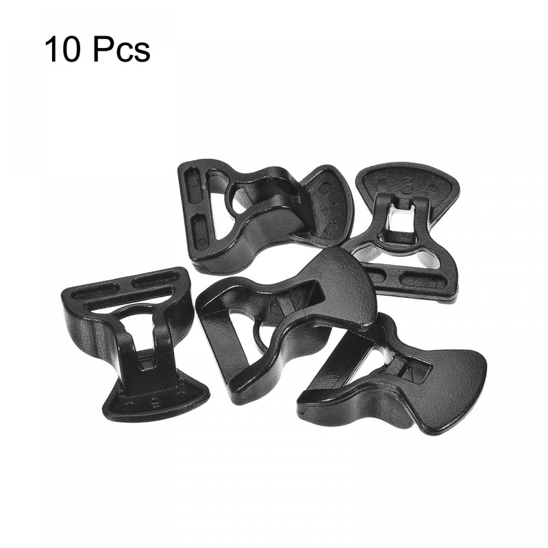 sourcing map Pack of 10 Tent Rope Buckles 4 mm